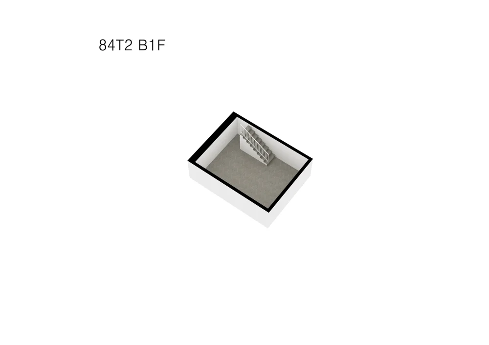 84T2 B1F · 입체도